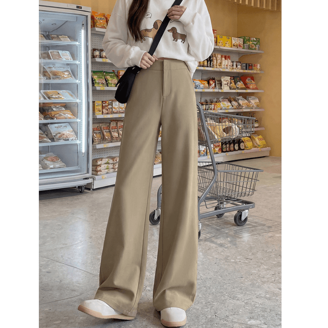 骨格ウェーブワイドレッグパンツ