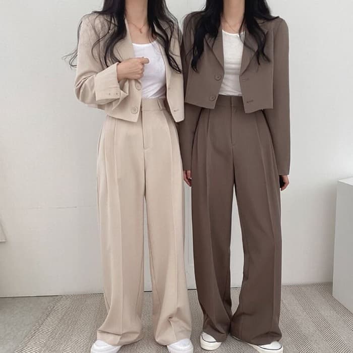 骨格ウェーブ服ベーシックセットアップ
