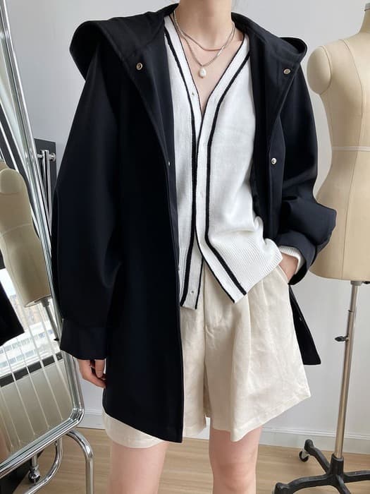 骨格ウェーブ服ベルト付きウエストマークアウター