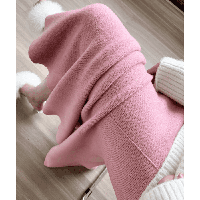骨格ウェーブ服ハイウエストニットマーメイドスカート