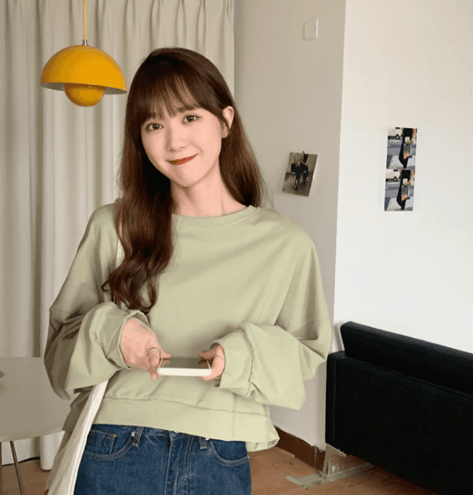 骨格ウェーブ服シンプルオーバーパーカートップス