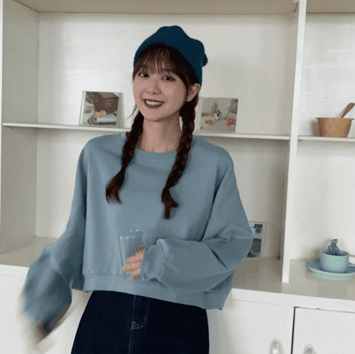 骨格ウェーブ服シンプルオーバーパーカートップス
