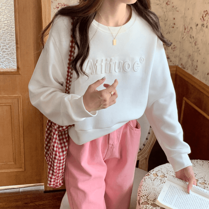骨格ウェーブ服ロゴプルオーバーパーカートップス