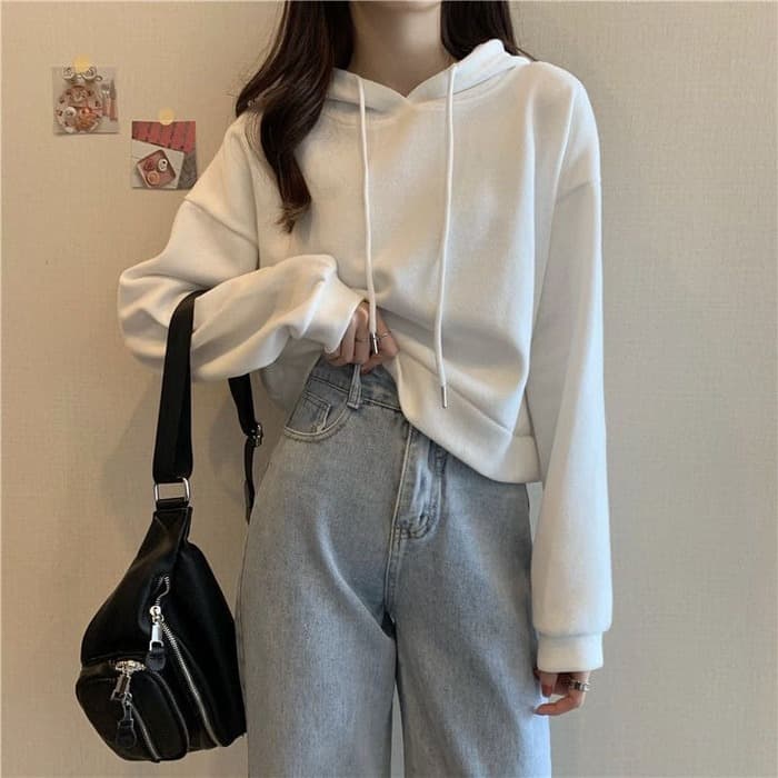 骨格ウェーブ服ベーシックプルオーバーパーカートップス