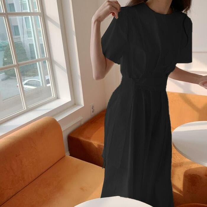 骨格ウェーブ服サイドリボンワンピース