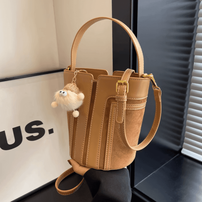 骨格ウェーブバケツショルダーバック
