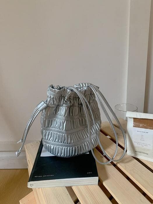 骨格ウェーブシャーリングショルダーバック