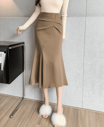 骨格ウェーブ服 ハイウエストマーメイドスカート