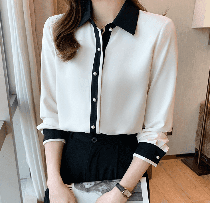 骨格ウェーブ服配色ブラウストップス
