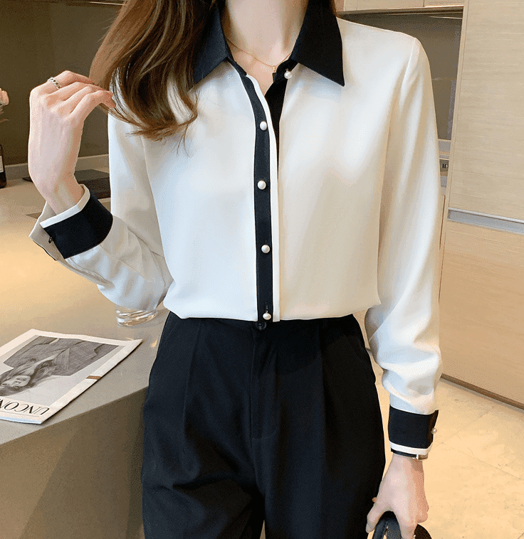 骨格ウェーブ服配色ブラウストップス