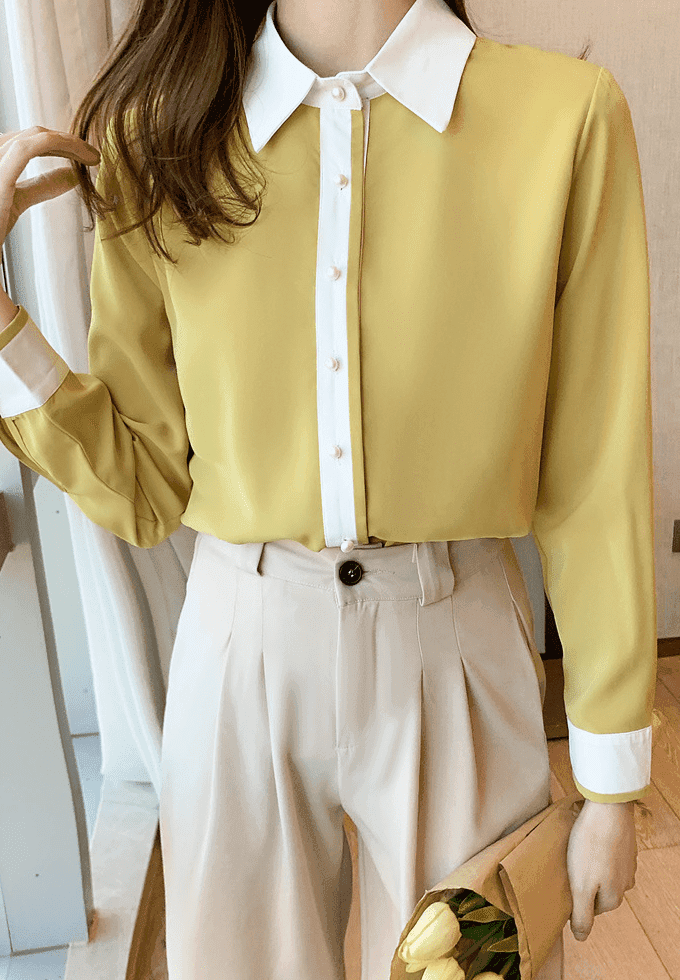 骨格ウェーブ服配色ブラウストップス