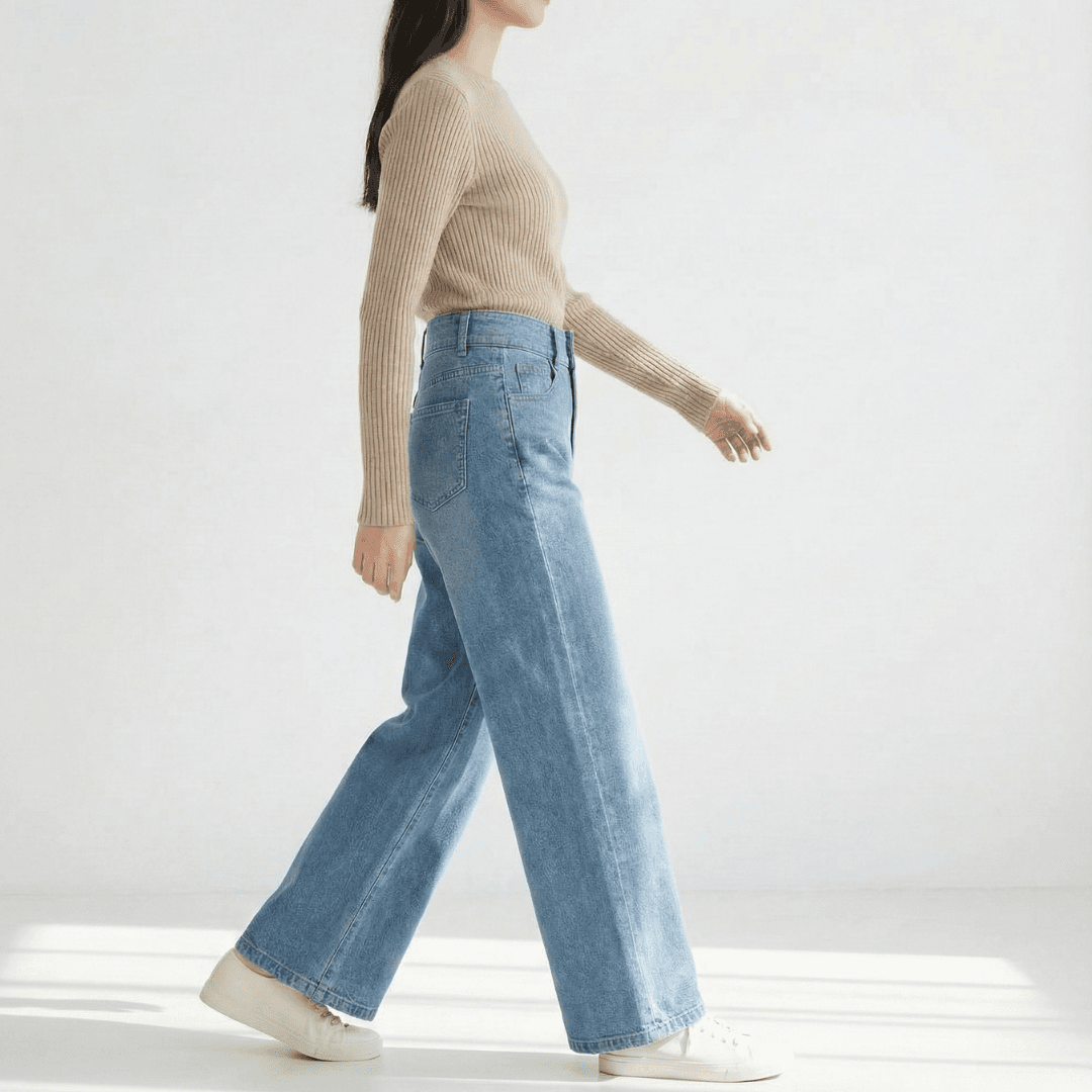 骨格ウェーブ服ダブルボタンストレートパンツ