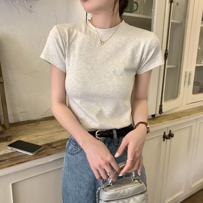 骨格ウェーブ服デイリーTシャツトップス