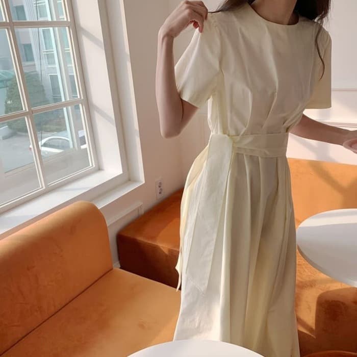 骨格ウェーブ服サイドリボンワンピース