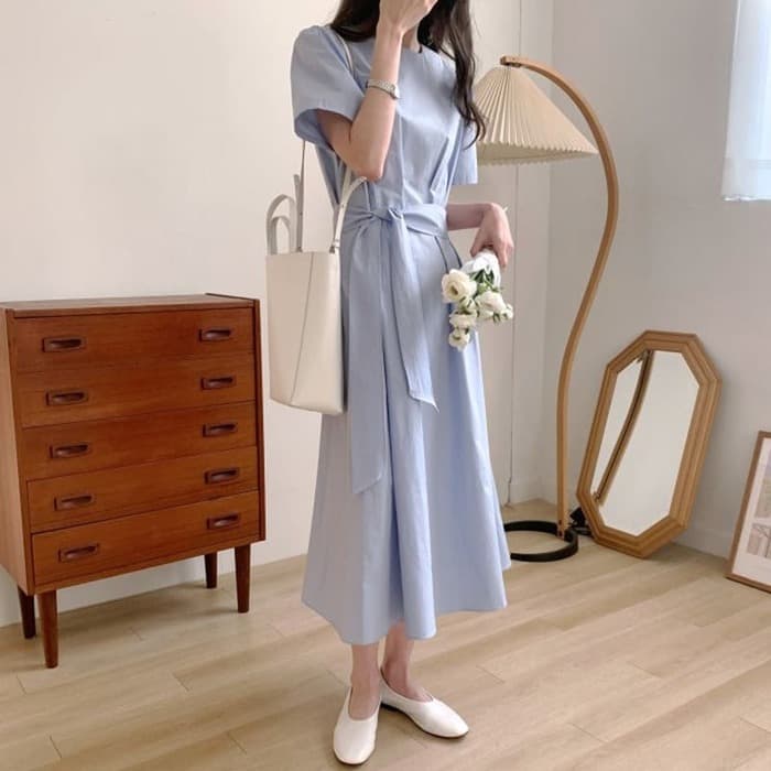 骨格ウェーブ服サイドリボンワンピース