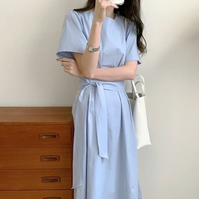 骨格ウェーブ服サイドリボンワンピース