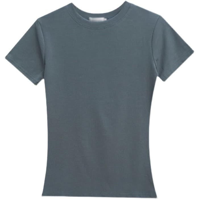骨格ウェーブ服ラウンド半袖Tシャツトップス