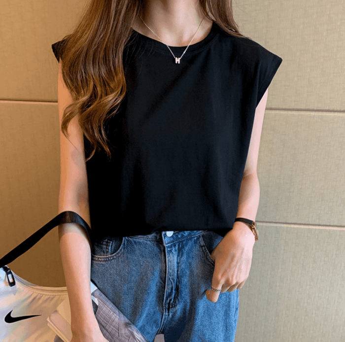 骨格ウェーブ服フレンチスリーブTシャツトップス