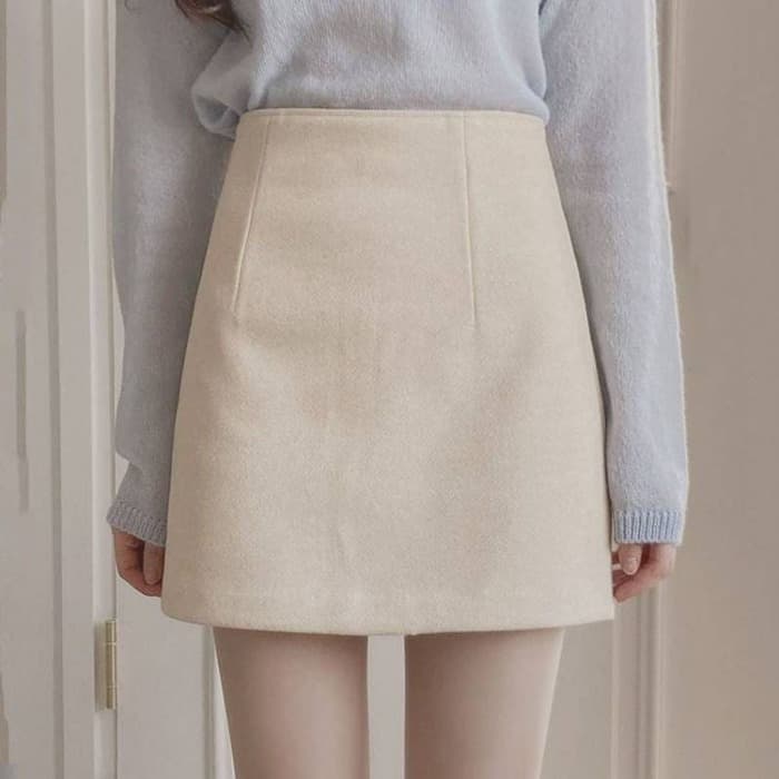 骨格ウェーブ服ハイウエストミニスカート