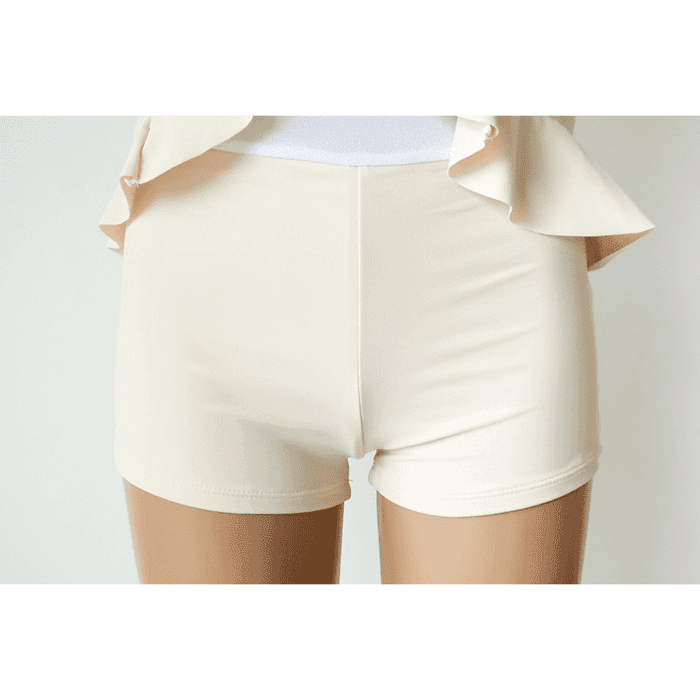 骨格ウェーブ服フリルワンピース水着